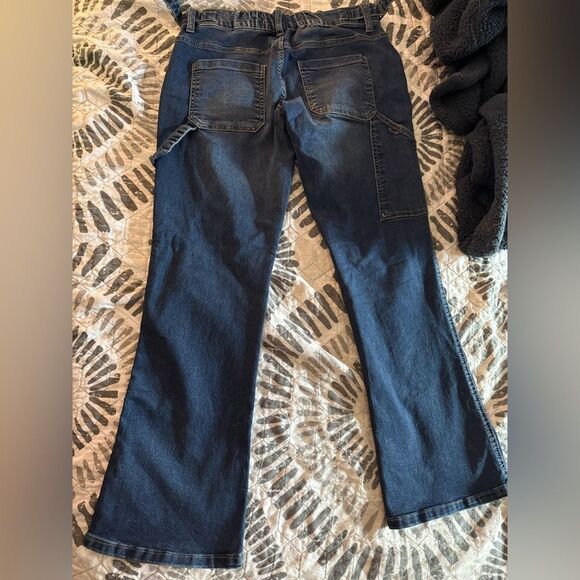 Love Trends Low Rise Carpenter Flare Jeans - Picture 2 of 5